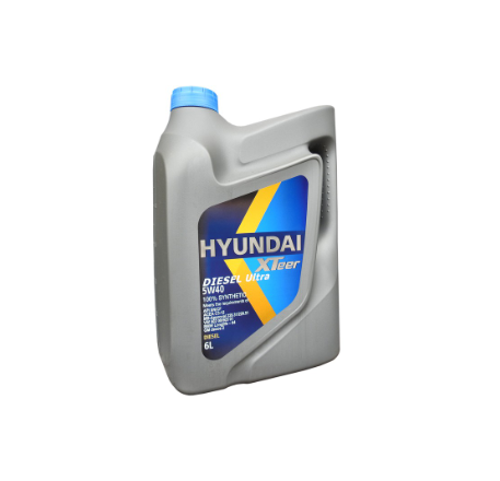 Hyundai Xteer Diesel Ultra SN/CF ACEA C3-12 Dexos2 5W40 100% Fully-Synthetic Diesel Engine Oil (6L)