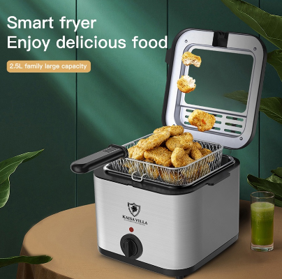 Deep fryer 2.5L electric fryer french fries frying pan electric deep fryer
