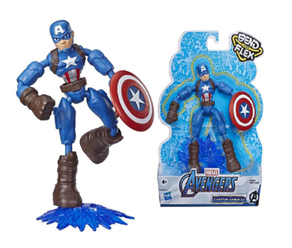Marvel Avengers Bend and Flex Captain America 6 inch Figure