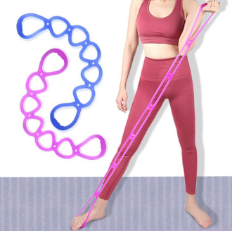 7 Ring Stretch Resistance Band, 7 Ring Multicolor 7 Ring Exercise Band, Back Leg And Hand Stretcher 70cm TEP Portable Home