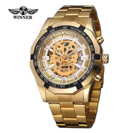 Men's Watch WINNER Automatic Mechanical Watch Authentic Business Waterproof Stainless Steel Watch For Men Original 1