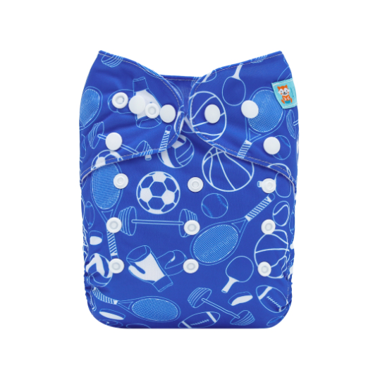 Alva Baby Cloth Diapers Washable Pocket Nappy Diaper for Newborn Without Insert N7