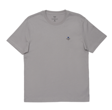 GIORDANO Men's Classic Man Tee T-Shirt  - Satin Grey