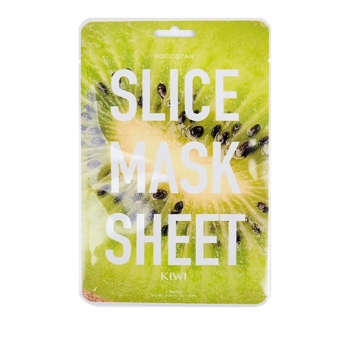 Kocostar Kiwi Slice Face Mask Sheet for Anti- Aging And Skin Rejuvinating 12 Patches