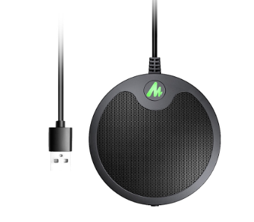 Maono AU-BM10 USB Microphone Conference Microphone Computer Metal Boundary Desktop Microphone With Mute and Headphone Playback