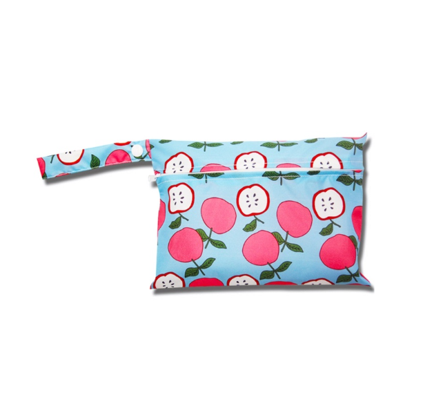 Waterproof Reusable Baby Diaper Bags Cartoon Print Wet Dry Nappy Zipper Handbag Stroller Carry Pack Outdoor Storage DB11