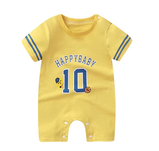 Baby Short-Sleeved Jumpsuits Joys and Girls Clothes 0-12 Months S9
