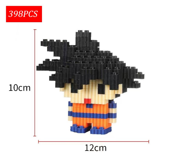 Lboyu One Piece Luffy Toys Cute Block Mini Character Building Block Children's Education Game 15