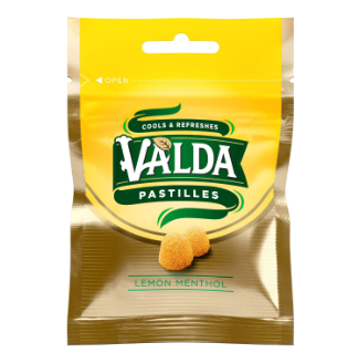 Valda Pastilles Lemon Menthol 20g
