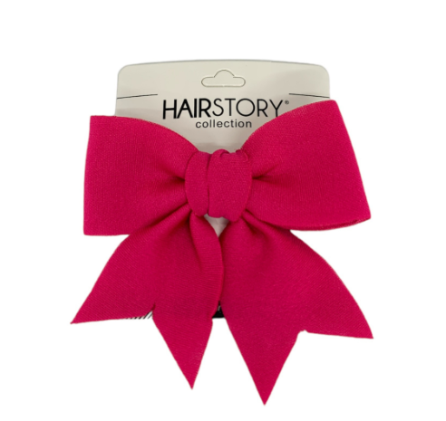 HAIRSTORY Cute Ribbon Bow Pin Curl Hair Clip For Girls