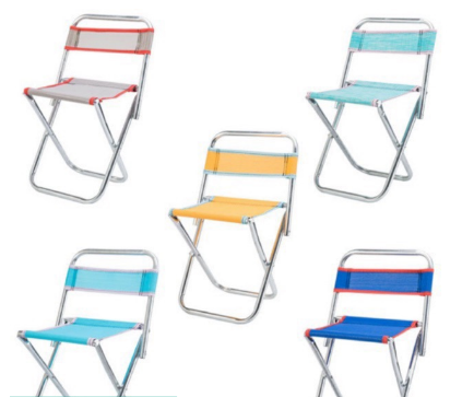 SWY Portable Folding Chair with back