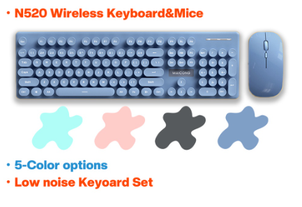 NEW wireless keyboard and mouse set typewriter design Mouse Keyboard Bundles