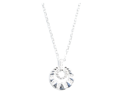 92.5 Original Silver Classic Design With Stone Centerchain for Ladies