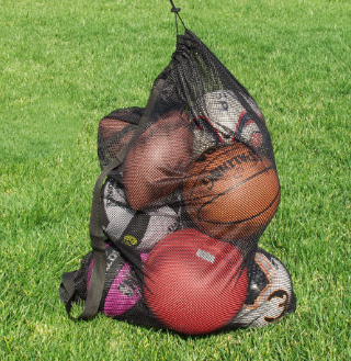 Soccer Bag Sports Ball Bag Drawstring Basketball Storage Bag Mesh Ball Bag Thickened Shoulder Strap Outdoor Volleyball Bag Large