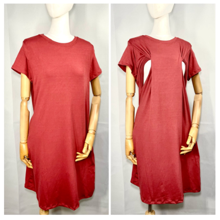 Maternity Breastfeeding dress  Nursing dress  Pregnant  Nursing wear  Lounge dress  Casual dress MBD9