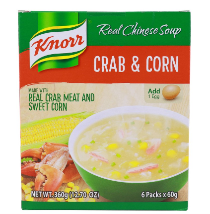 Knorr Real Chinese Soup Crab and Corn 6pcs