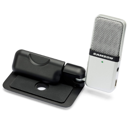 Samson Go Mic Clip-On Portable Condenser Microphone for Music Field Recording & Podcasting