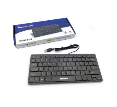 Lenovo Multimedia USB Mini Keyboard for PC Laptop Computer