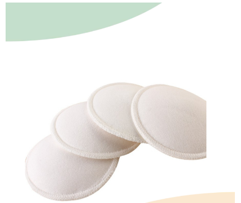 4pcs Reusable Nursing Breast Pads Washable Soft Absorbent