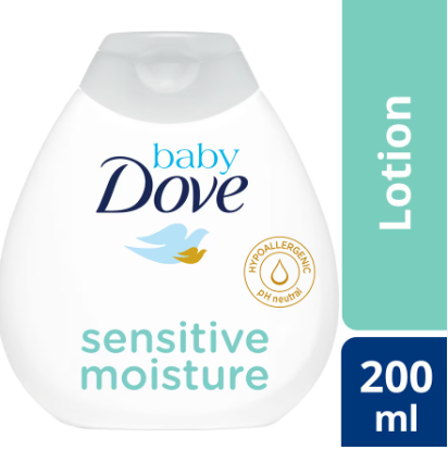 Baby Dove Hypoallergenic pH Neutral Baby Lotion Sensitive Moisture 200ml