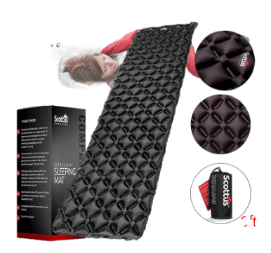 Scottu Sleeping Mat Camping Inflatable Cushion Outdoor Travel Tent Sleeping Pad Folding