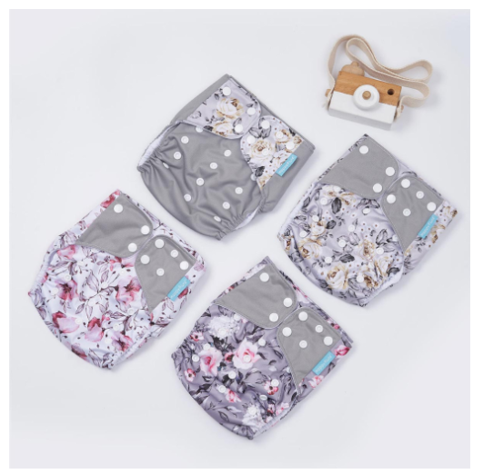 Happyflute Baby Reborn 4pcs set Washable Eco-friendly Baby Cloth Diaper Ecological Adjustable Nappy Reusable Diaper Fit 0-2year Set16