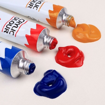 12 Colors Acrylic Painting Set Watercolor Acrylic Paint Tube Non-Toxic (12x12ml) School Supplies