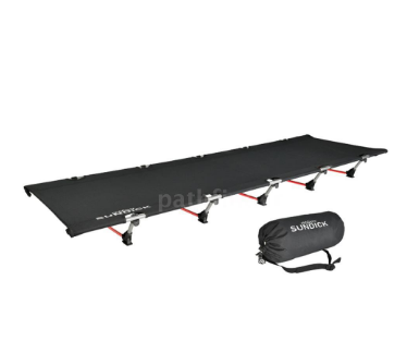 Pathfinder Portable Foldable Camping Cot Single Person Outdoor Folding Bed 330LB Bearing Weight Comp