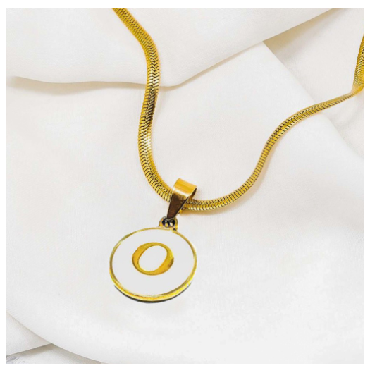 Laj 18k Gold Stainless Steel Initial Necklace SLP07  with LX873D NoFreeBox O