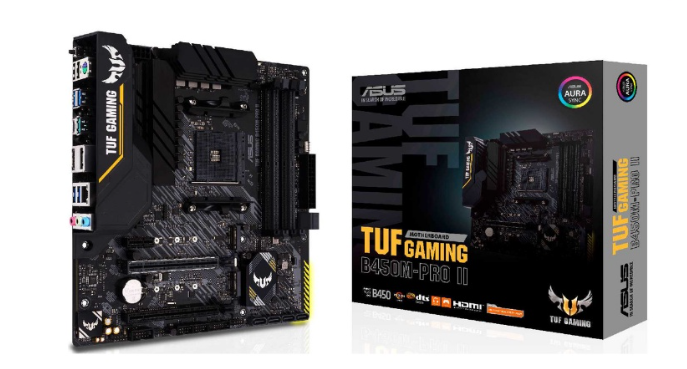 ASUS TUF B450M-PRO Gaming II AM4 Micro ATX Motherboard