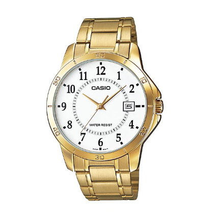 Casio Gold Stainless Steel Strap Quartz Watch for Men