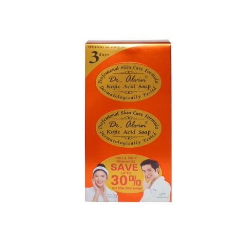 Dr. Alvin Kojic Acid Soap 90G By 3
