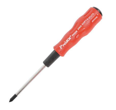 Pro'sKit 89402B Pro-Soft S/D (+#1x75mm) Precision Slotted Screwdriver