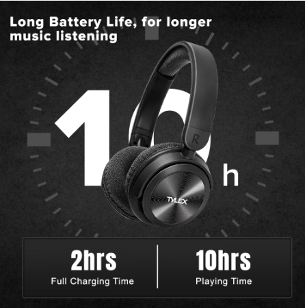 TYLEX XK330BTR 4 in 1 Wireless Stereo Headphones TF Card Play FM Radio Audio Input