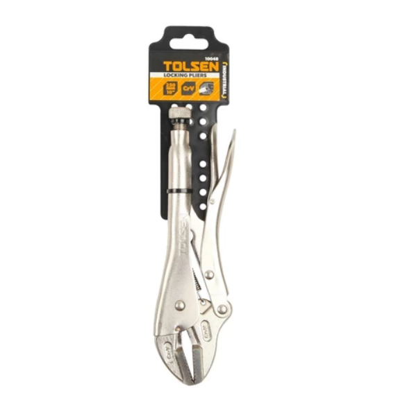 Tolsen Industrial Flat Vise Grip Locking Pliers (10") 10048