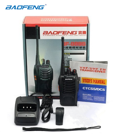 Baofeng Original BF 888S UHF Transceiver Walkie Talkie Two Way Radio 5W Single Unit 1Unit