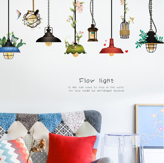 WALL STICKER DIY Self-Adhesive top sale THE FLOW LIGHT Chandelier