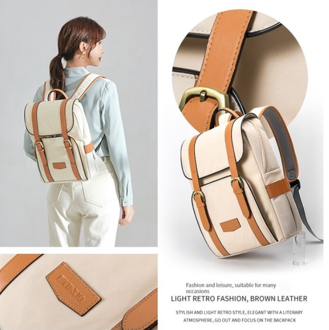 Backpack Japanese -style Travel Backpack Student Women's Simple Campus Large Capacity Schoolbag