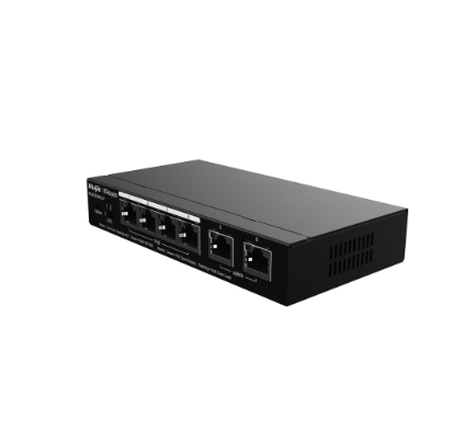 Rg-ES206GC-P 6-Port Gigabit Smart Cloud Managed PoE Switch - Ruijie I Reyee