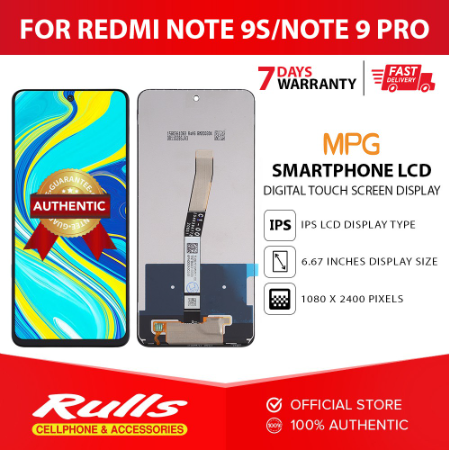 Smartphone LCD for Xiaomi Redmi Note 9S/Note 9 Pro Digital Touch Screen Display Frame Assembly