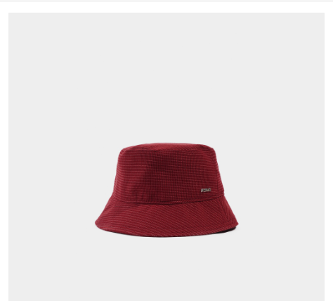 ForMe Textured Bucket Hat for Women (Dark Red)