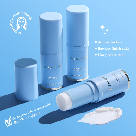KIMUSE Poreless Face Blur Primer Stick Minimizes Pores & Flawless Finish Moisting Face Makeup Base