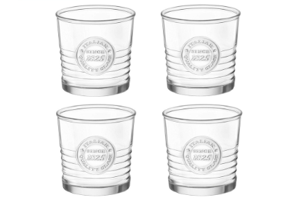 Bormioli Rocco Officina 1825 DOF Tumbler 4pc Drinking Glass Set