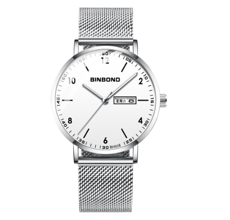 Binbond Original Luxury Watch Trendy Student Watch Men Quartz Fashion Waterproof Ultra-Thin Stainless Steel Wrist Watch M6