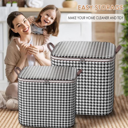 Foldable Storage Bag Laundry Basket Clothes Storage Box For Clothes Quilt Storage Box