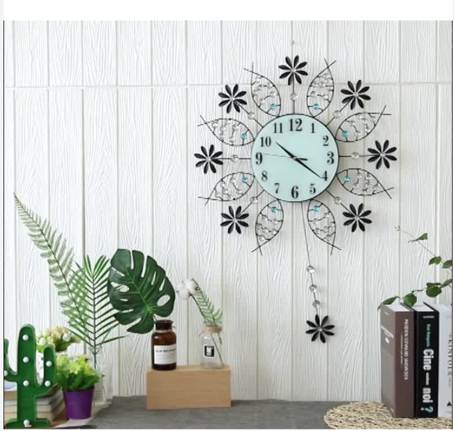 European Simple Wall Clock Mute Creative Home Art Decor Clock