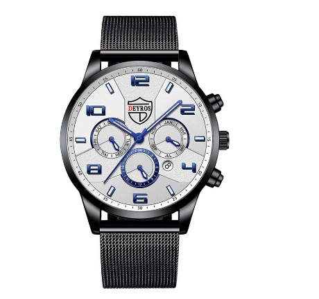 DEYROS Watch Men's Quartz Ultra Thin Mesh Waterproof Business Wristwatches Men Watch Relo Ng Kalalakihan 2