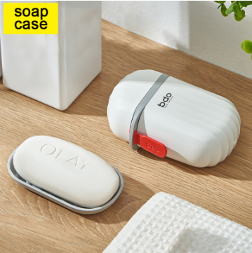 Plastic Soap Dish Bathroom Holder Container Travel Kit Travel Soap Box Portable Organizer Hiking IP