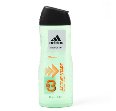 Adidas 3in1 Active Start Revitalising Shower Gel 400ml