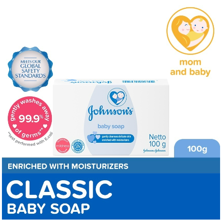 Johnson's Baby Soap 100g - Bar Soap, Baby Essentials, Baby Care